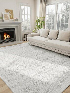 5x7 Area Rugs Washable Rug: Anti-Skid Abstract Modern Living Room Rug Soft Thin